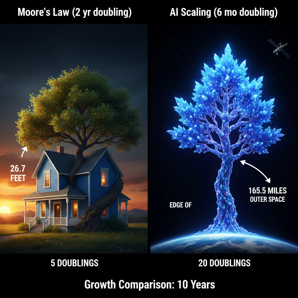 Moore's Law vs AI Scaling